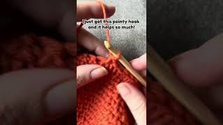 Waistcoat stitch with a new hook crochetstitch crochet 🧶 [upl. by Ennoved]