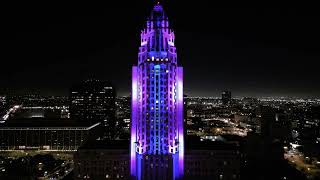 Los Angeles City Hall  New Years Eve Countdown  Light Harvest  Full Video [upl. by Atteuqnas]