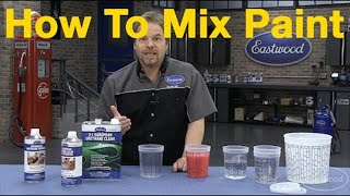 How To Mix Car Paint  Understanding Paint Mixing Ratios with Kevin Tetz at Eastwood [upl. by Leuqim]