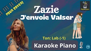 Karaoké piano  Jenvoie Valser Zazie TON 1 [upl. by Rolland]