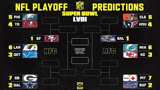 2024 NFL PLAYOFF AND SUPER BOWL PREDICTIONS [upl. by Calesta]