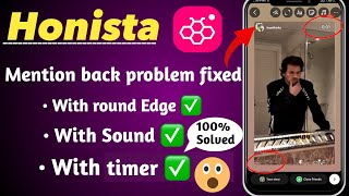 Honista story mention song problem Fixed  Honista mention back story Round Edge With Music  iphone [upl. by Elkraps503]