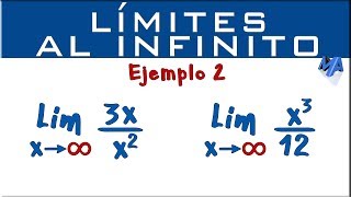 Límites al infinito  Ejemplo 2 [upl. by Hploda654]