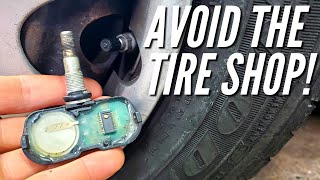 How To Replace TPMS Tire Pressure Monitoring System Sensors Without A Tire Machine [upl. by Bryant]