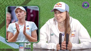 The new favourite  Elena Rybakina  Fourth round Postmatch Press Conference  Wimbledon 2024 [upl. by Talya89]