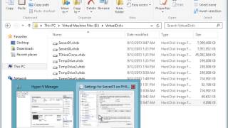 Creating a Differencing Disk in Windows Server 2012 R2 HyperV Part 2 [upl. by Kaye900]