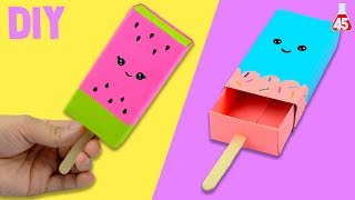 PORTAOGGETTI DI CARTA FAI DA TE  DIY GELATO KAWAII [upl. by Lonni]