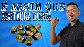 FORMA CERTA DE FAZER EMBUCHAMENTO DE ROSCA solda usinagem metalúrgica torno torneiro [upl. by Wichman693]