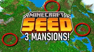 The BEST MANSION SEED For MINECRAFT BEDROCK EDITION 118 Triple Mansion Spawn Seed [upl. by Eenel]