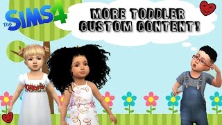 Sims 4 Custom Content Creator Showcase MORE Toddler CC [upl. by Anaerdna]