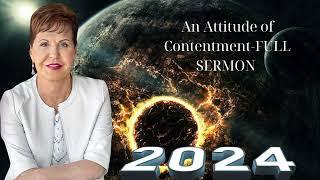 An Attitude of Contentment FULL SERMONJoyce meyer 2024 [upl. by Whitaker685]