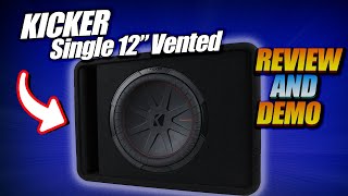 Kicker 48VCWR122 12quot Subwoofer in a Vented box PLUS How to Tune an Amp Step by Step [upl. by Weisburgh]