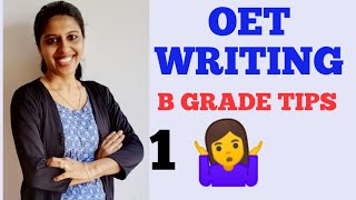 Oet writing b grade tips 03082020oet speakingoet listeningoet reading [upl. by Gualterio]