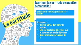 Exprimer la certitude et lincertitude [upl. by Notslar202]