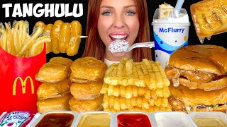 ASMR MUKBANG Tanghulu McDonalds Junior Chicken Candied Chicken Nuggets Apple Pie Mcflurry 먹방 [upl. by Hatty]