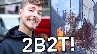 MrBeast Just Joined 2b2t [upl. by Ahsurej437]