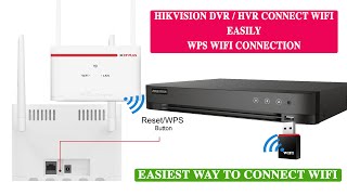 How to connect hikvision dvr hvr to 4g sim router wifi using wps connection [upl. by Kado]