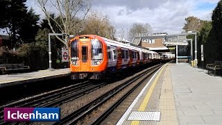 Ickenham  Metropolitan  Piccadilly lines  London Underground  S8 Stock  1973 Tube Stock [upl. by Yarased851]