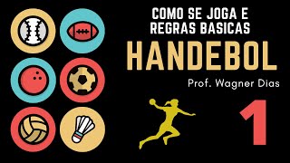 Como se joga handebol Regras do Handebol  Parte 1 [upl. by Nnylassej]