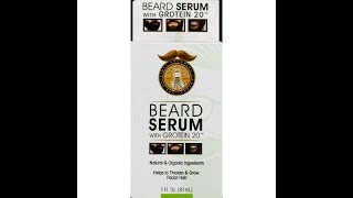 Beard Guyz Beard Serum With Grotein 20  Review [upl. by Sal826]