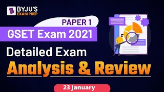 GSET 2021 Paper 1 Analysis 23 JAN Part 2  GSET 2021 Answer Key and Expected Cut Off  Toshiba Maam [upl. by Pillsbury]