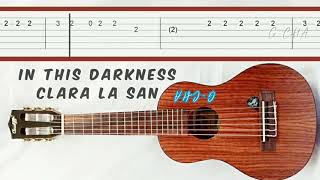 in this darkness Clara la san Slow easy melody fingerpicking guitar tabs tutorial [upl. by Septima7]