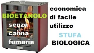 Stufa BIOETANOLO  Economica  Ecologica  SENZA CANNA FUMARIA [upl. by Colan]