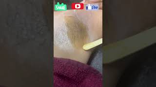 How to do underarm waxing with chocolate wax [upl. by Ahseele]