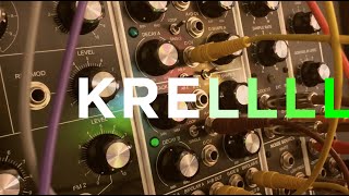 West Coast Woggle  Krell Patch on MU Modular Synth [upl. by Aydni]