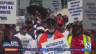 Dockworkers strike from Maine to Texas [upl. by Thea704]