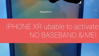 Iphone XR NO SIGNLE NO IMEI NO BASEBAND IPHONE [upl. by Cyrillus]