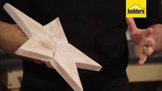 How to Make a Wooden Christmas Star [upl. by Ecnarret]