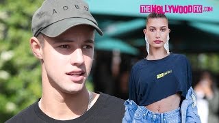 Cameron Dallas Is Asked About Dating Hailey Baldwin amp Speaks On Chris Pratt Tweet At Urth Caffe [upl. by Alistair373]