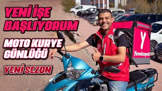 Yeni işe başlıyorum  Yemeksepeti Express başvuru süreci  Moto kurye günlüğü yeni sezon [upl. by Marje]