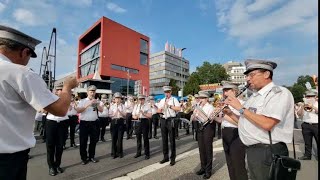 Neusser Bürger Schützenfest 2023  Musikverein Holzheim  Kameraden auf See [upl. by Yeldud]