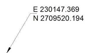 How to insert site coordinates in autocad quickly  Easting and Northing [upl. by Viveca]