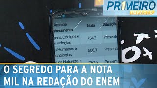 Redação nota mil 25 dos 60 candidatos com nota máxima são do Nordeste  Primeiro Impacto 170124 [upl. by Alaecim]