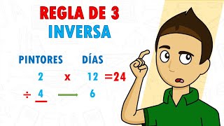 REGLA DE 3 INVERSA Super facil  Para principiantes [upl. by Gnivre]