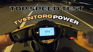 TVS NTorq 125 Race Edition  Full Throttle Till Top Speed [upl. by Yanal]