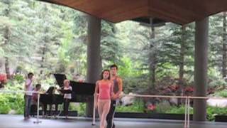 Tiler Peck and Robert Fairchild rehearsing for Vail International Dance Festival [upl. by Aisac]