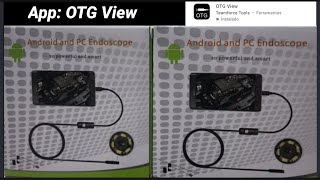 Como instalar câmera endoscópica para sistema Android aplicativo OTG View [upl. by Ahsatak]