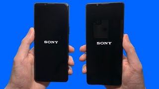 Sony Xperia 5 III vs Xperia 1 III Speed Test Speakers Battery amp Cameras [upl. by Huston]