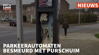 PARKEERAUTOMATEN BESMEURD MET PURSCHUIM [upl. by Orenid]