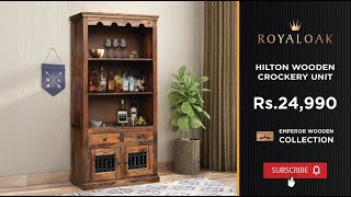 Royaloak  Hilton Wooden Crockery Unit [upl. by Cathryn]