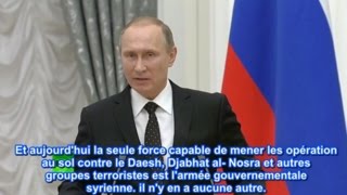 V Poutine et F Hollande conférence de presse extraits soustitrés [upl. by Selle]