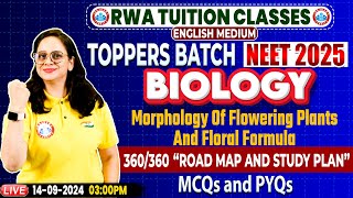 NEET 2025 English Medium Biology  Morphology In Flowering Plants Imp PYQs By Vandana Mam [upl. by Eirased]