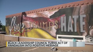 New Mexico organization turns vandalism into message of positivity [upl. by Alina]