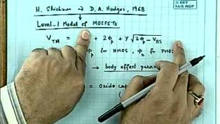 46 Level 1 model of MOSFET I [upl. by Ahsot965]