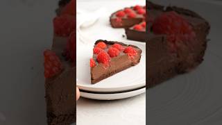 NoBake Chocolate Raspberry Tart [upl. by Rammaj17]