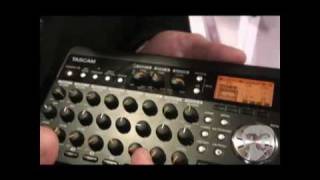 NAMM 10  Tascam DR08 Portable Recorder DR2d Linear PCM amp DP008 Digital Portastudio [upl. by Savannah393]